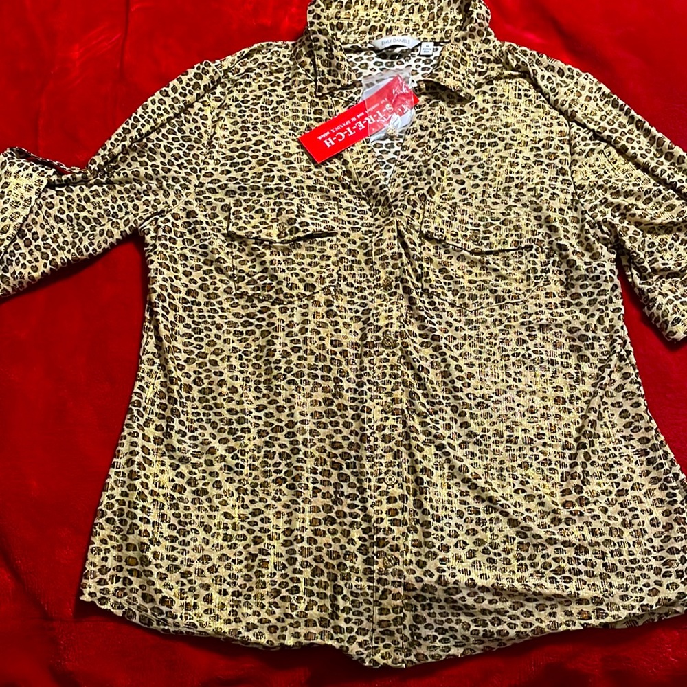 Emily Daniels cheetah print top